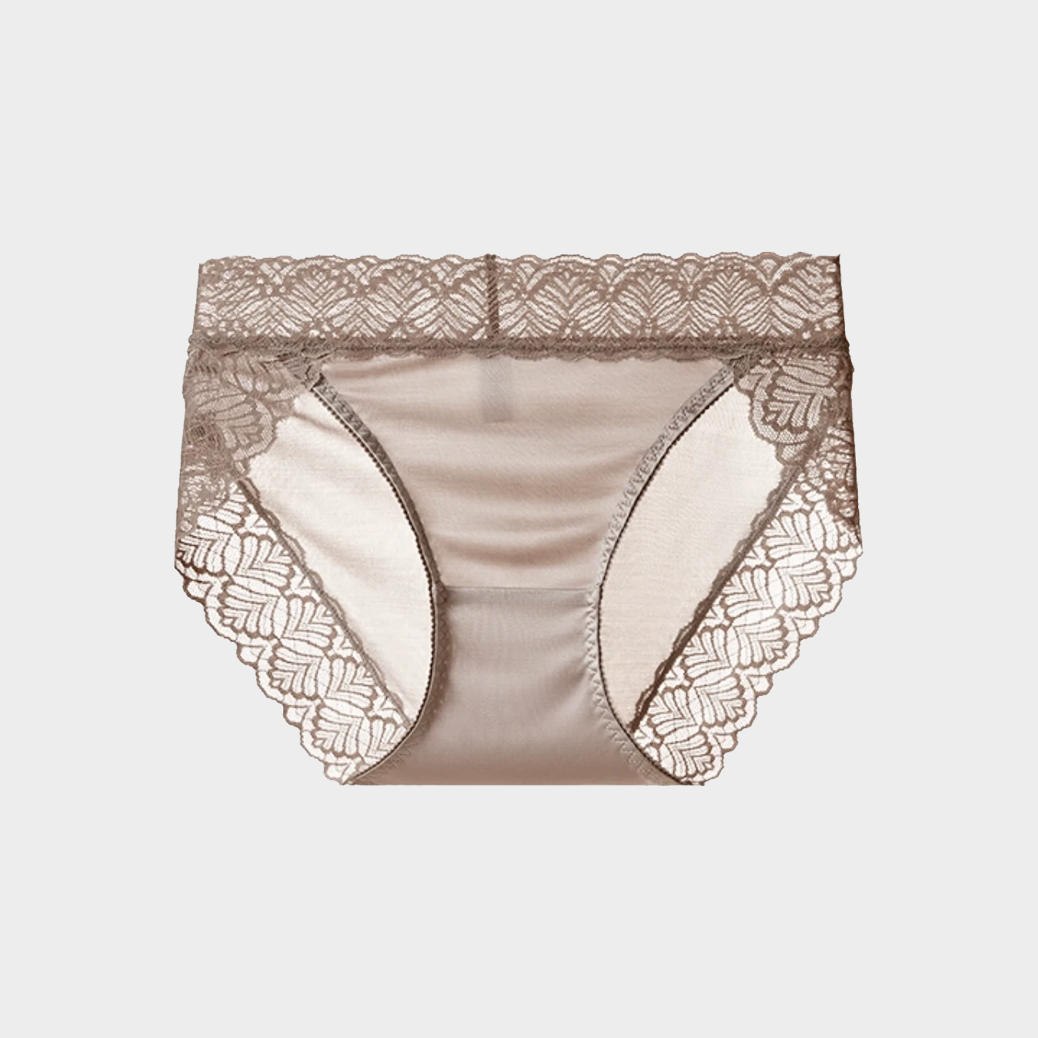 Ethereal Silk Lace Panties Middle Waist REAL SILK LIFE