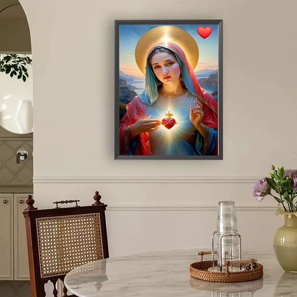Diamond Painting - Full Round Drill - Our Lady(Canvas|30*40cm)