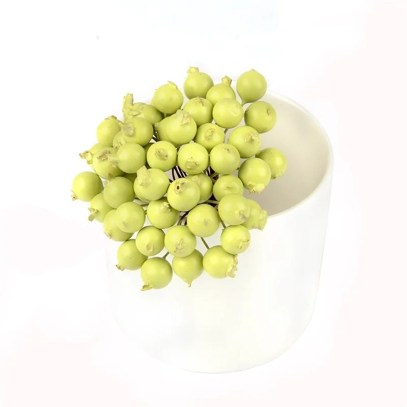 20pcs Simulation pomegranate fruit Berries Artificial Flower Stamen For Home Wedding Decoration Christmas tree craft accessories