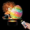 (US Local)Acrylic Double Sided Boy Egg Diamond Painting LED Night Light for Easter