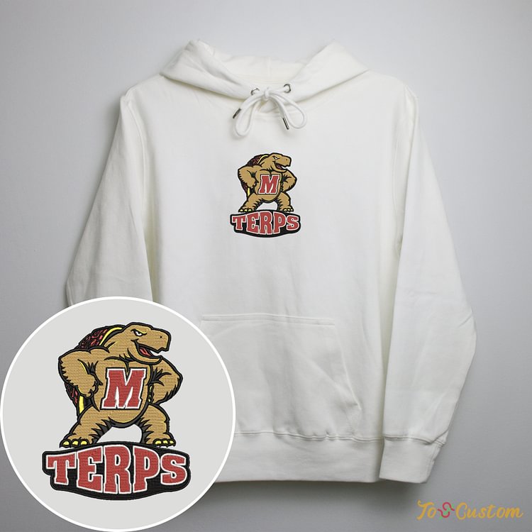 TOSCUSTOM™ Custom Vintage Maryland Terrapins NCAA Embroidered Sweatshirts