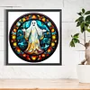 (50*50cm)Stained Glass Halloween - Full Round Drill Diamond Painting