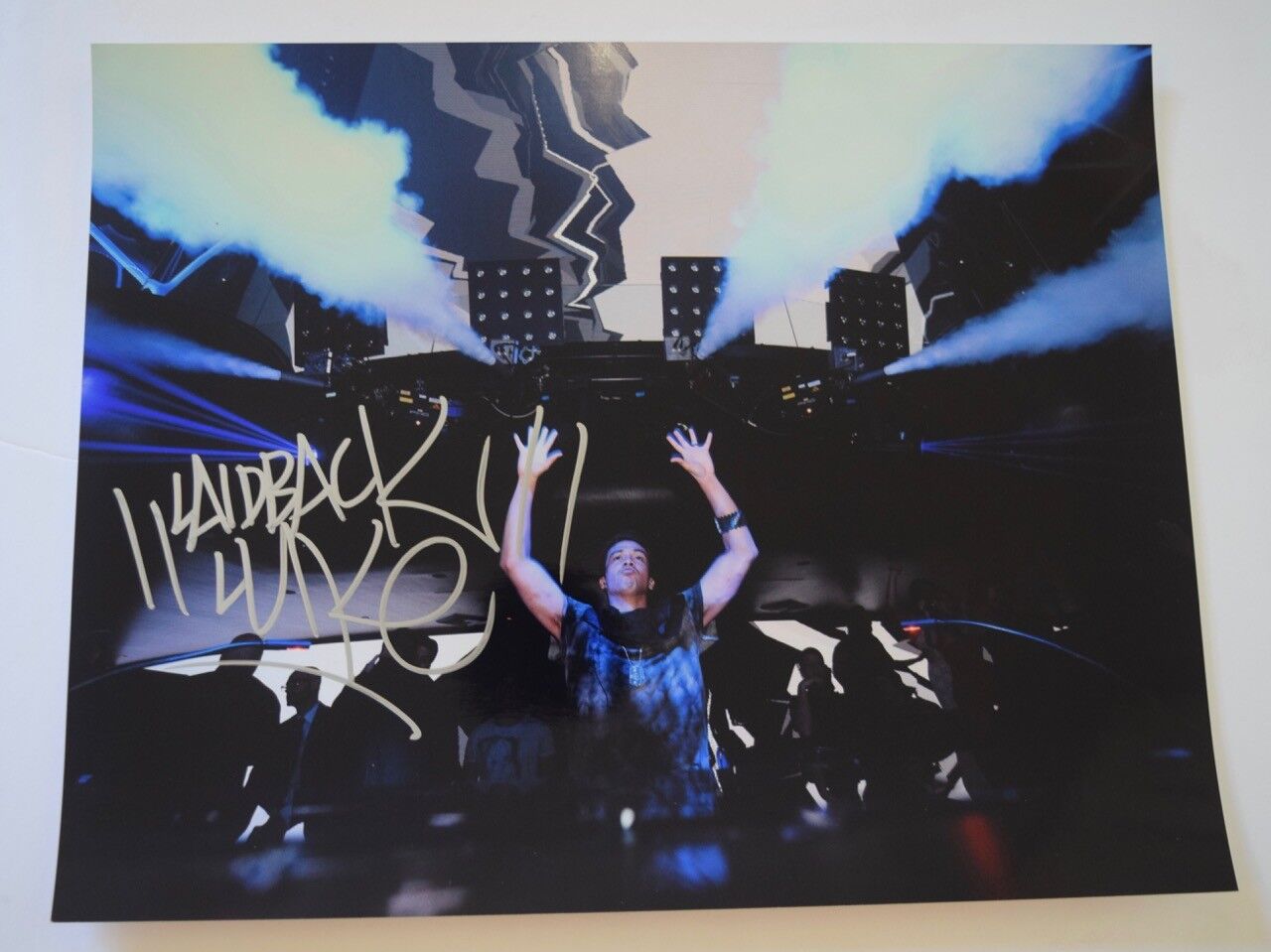 DJ LAIDBACK LUKE Signed Autographed 11x14 Photo Poster painting EDM DJ COA VD