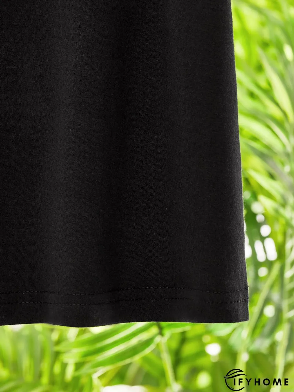 Plain V neck Casual Short Sleeve Knit Dress | IFYHOME