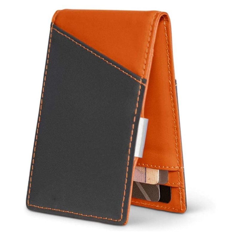 SlimRFID Money Clip Wallet in Top Grain Leather