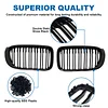 BILLDIO F25 F26 Grille - Black Kidney Grill Compatible with 2014-2017 X3 F25, 2014-2018 X4 F26? Double Slats Glossy Black