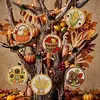 6 pi&egrave;ces de r&eacute;colte, panier de r&eacute;colte, peinture en diamant, ornements en acrylique, pendentifs d&eacute;coratifs