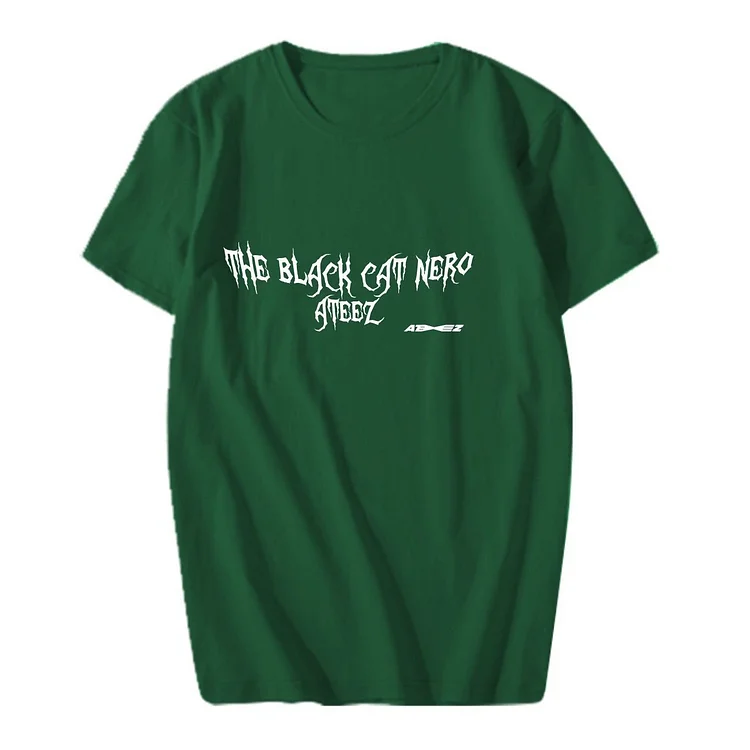 ATEEZ THE BLACK CAT NERO T-shirt