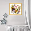 (Counted/Stamped) 14CT/11CT Flowers - Cross Stitch 32x32cm/12.6*12.6in(Brand)