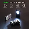 APLOS L01 1100 Lumens Rechargeable Mini EDC Flashlight, Magnetic Base & Clip, Bright Pocket Flashlight for Outdoor, Emergencies, Powered by Built-in Battery, Type-C Charging (Black) APLOS Dive Light Official