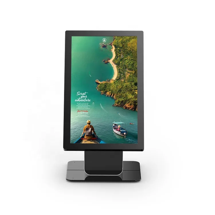 RFID Touch screen totem display desktop interactive information mini RFID queue management kiosk for libraries/Bank/Hospital
