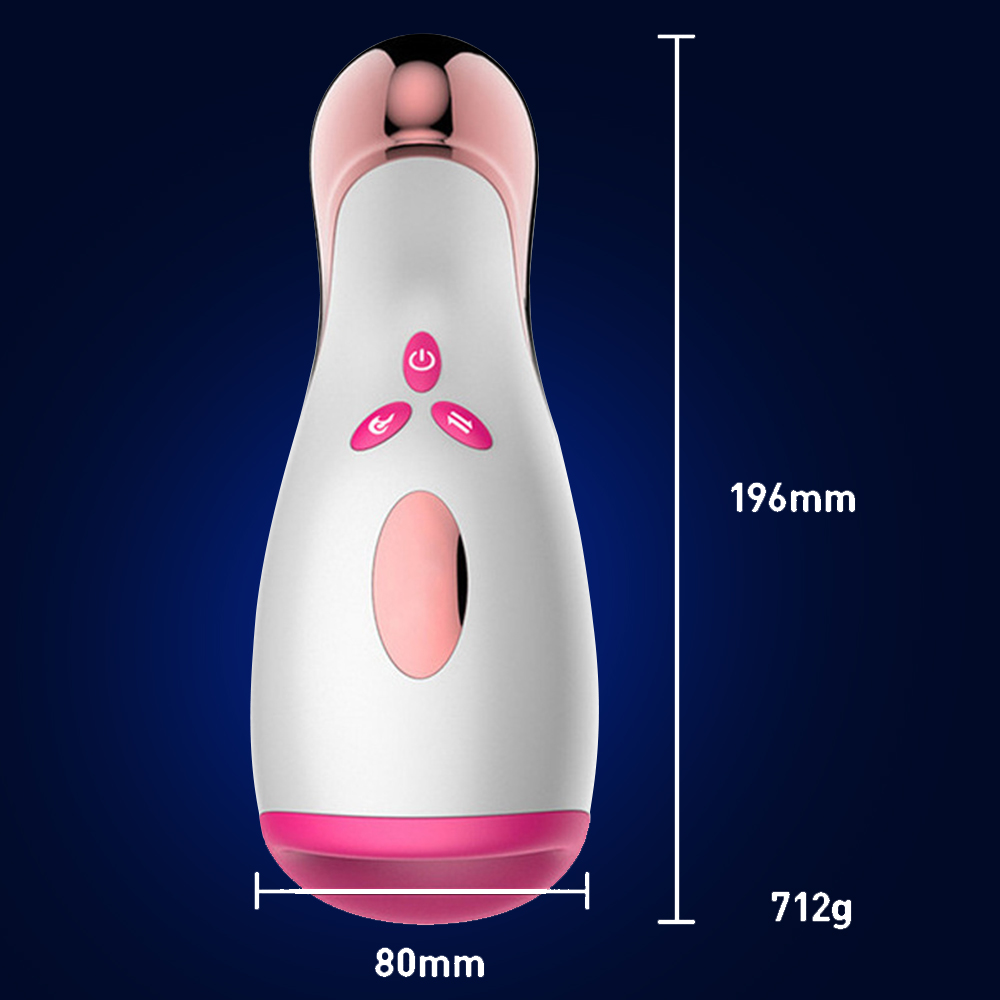 Automatic Telescopic Masturbator with Suction and Vibration for Men