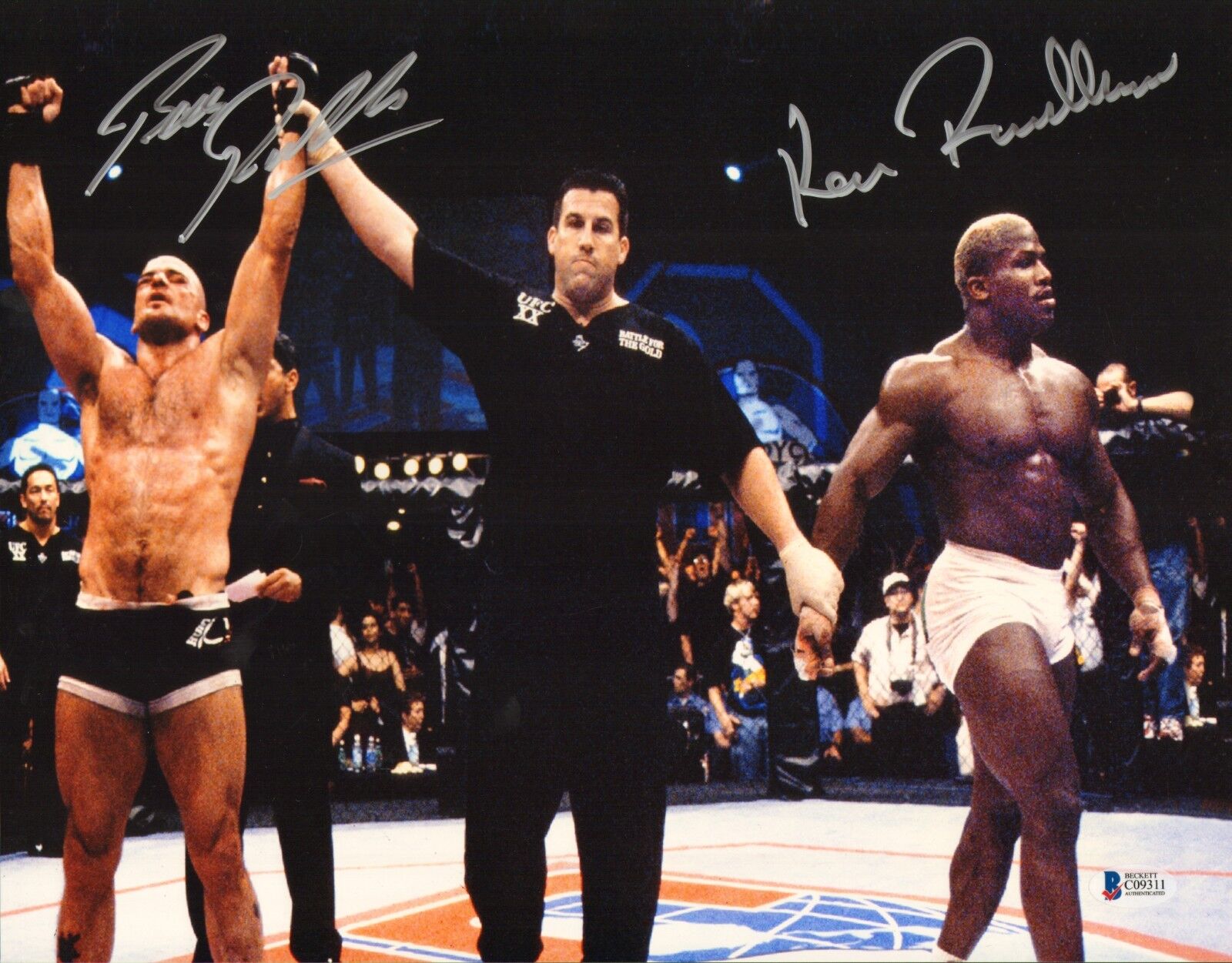 Kevin Randleman & Bas Rutten Signed 11x14 Photo Poster painting BAS Beckett COA UFC 20 1999 Auto