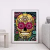 (5 Sizes) Flower Skull-Full Square Diamond Painting