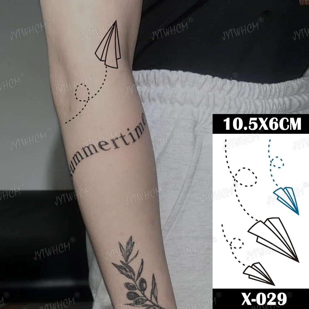 Sdrawing Butterfly Tattoo Women Sexy Waterproof Temporary Tattoo Heart Flame False Tattoo Arm Shoulder Neck Tattoo Women And Men