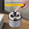Push Down Ashtray Windproof Spinning Ashtray Desktop Ashtray for Home Office Car