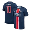 O.DEMB&Eacute;L&Eacute; #10 PSG Home Soccer Jersey 2024/25 -UCL