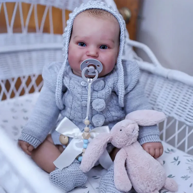  20'' Realistic and Lifelike Reborn Baby Girl Certrin with Heartbeat & Coos - Reborndollsshop®-Reborndollsshop®