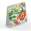 (US Only)8PCS Flowers DIY Diamond Art Mosaic Postcards for Festivals and Celebrations