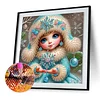 Snow Girl - Diamond Painting - Partial Special Shaped Drill(Canvas|30*30cm)