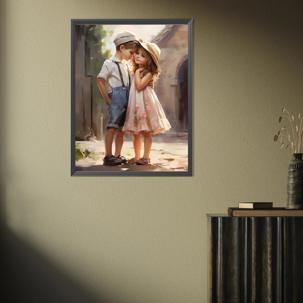 Diamond Painting - Full Square Drill - Valentines Day Couple(Canvas|35*45cm)