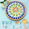 DIY Glass Mosaic Tiles Handmade Mixed Color Mosaic Kits with Wooden Coaster Kits