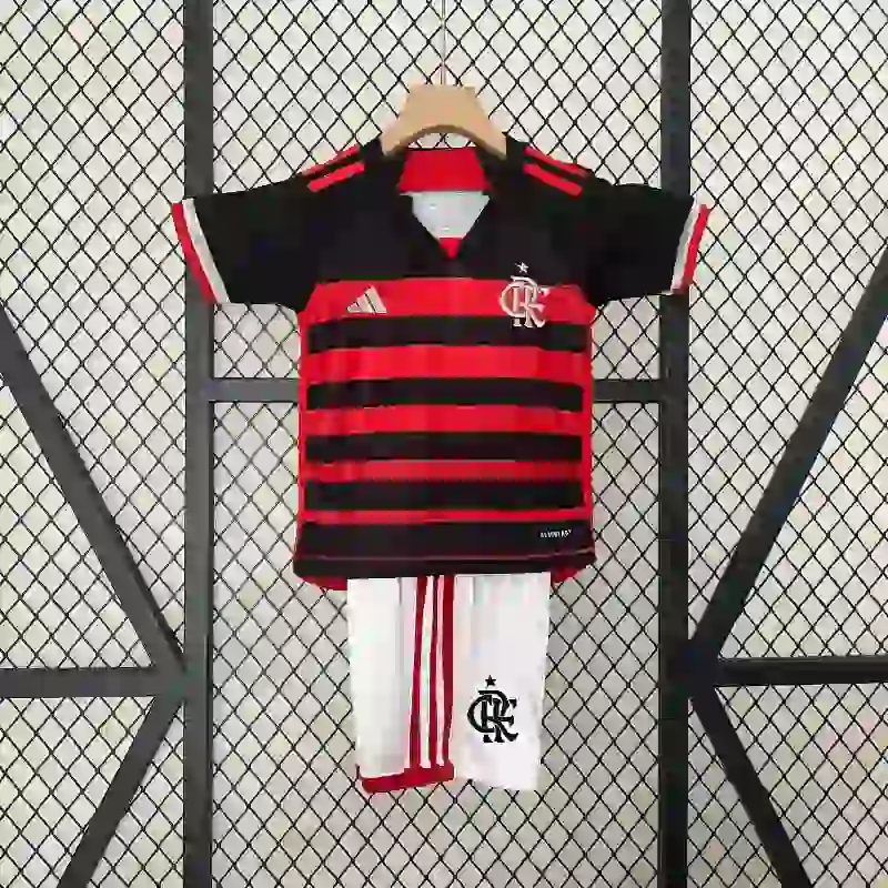 24/25 Kids Flamengo Soccer Jersey Home
