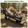 2-in-1 Wagons Carts Foldable 440lbs Capacity Folding Chair Cart with All-Terrain Wheels Beach Wagon for  Sports Garden Camping