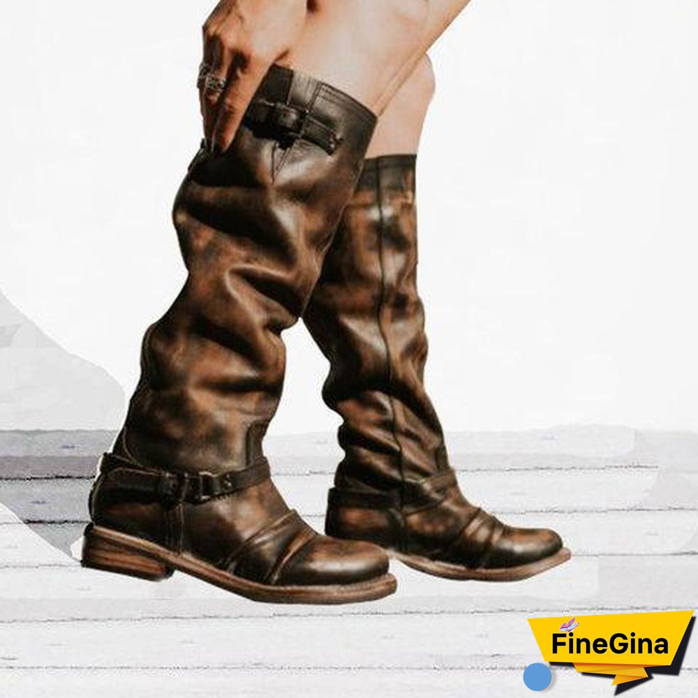 Women Vintage Plus Size Booties Casual Shoes