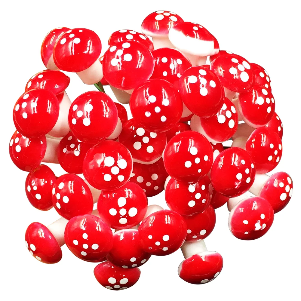 10pcs 2cm Foam Plant Mini Artificial Mushroom DIY Garden Bonsai Decor Props
