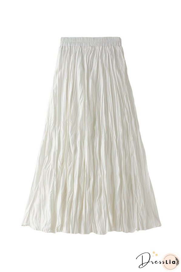 A-line mid-length winter skirt with sweater