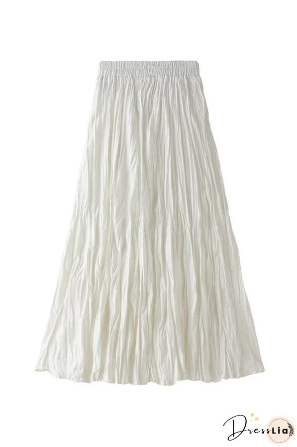 A-line mid-length winter skirt with sweater