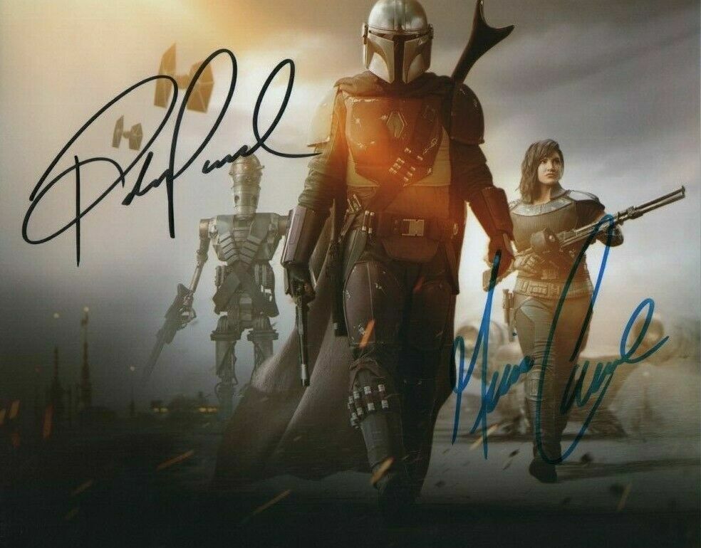 Pedro Pascal / Gina Carano Autographed Signed 8x10 Photo Poster painting ( Star Wars ) REPRINT