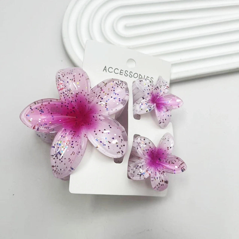 Minimalist Women’s Flower Resin Hair Claws
