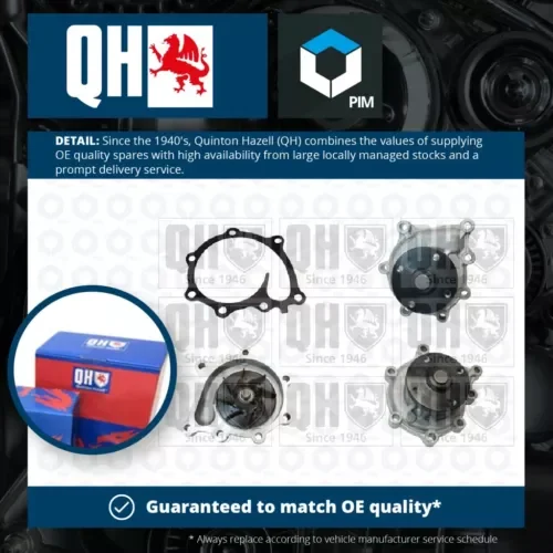 Water Pump QCP3733 Quinton Hazell Coolant 251004X900 Genuine Quality Guaranteed Parts