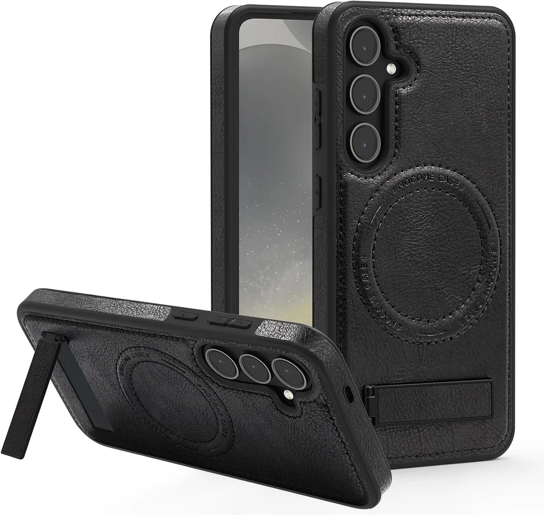 Samsung Galaxy Z Fold 6 Leather Case Magnetic Protective Case Holder Phone Case