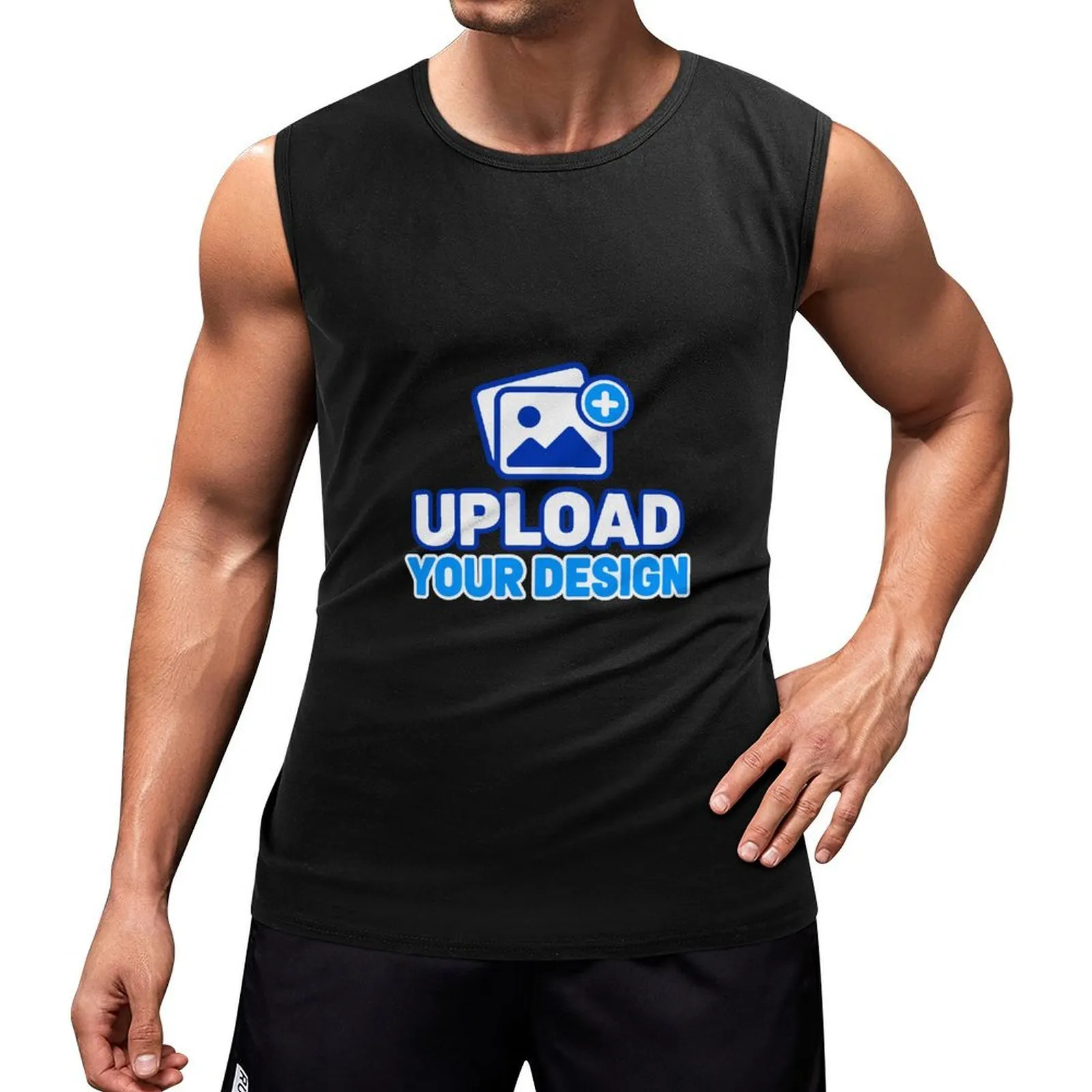 Men's Sleeveless T-Shirt custom product view 8