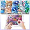 Fleur-Peinture diamant en forme spéciale-30*30cm