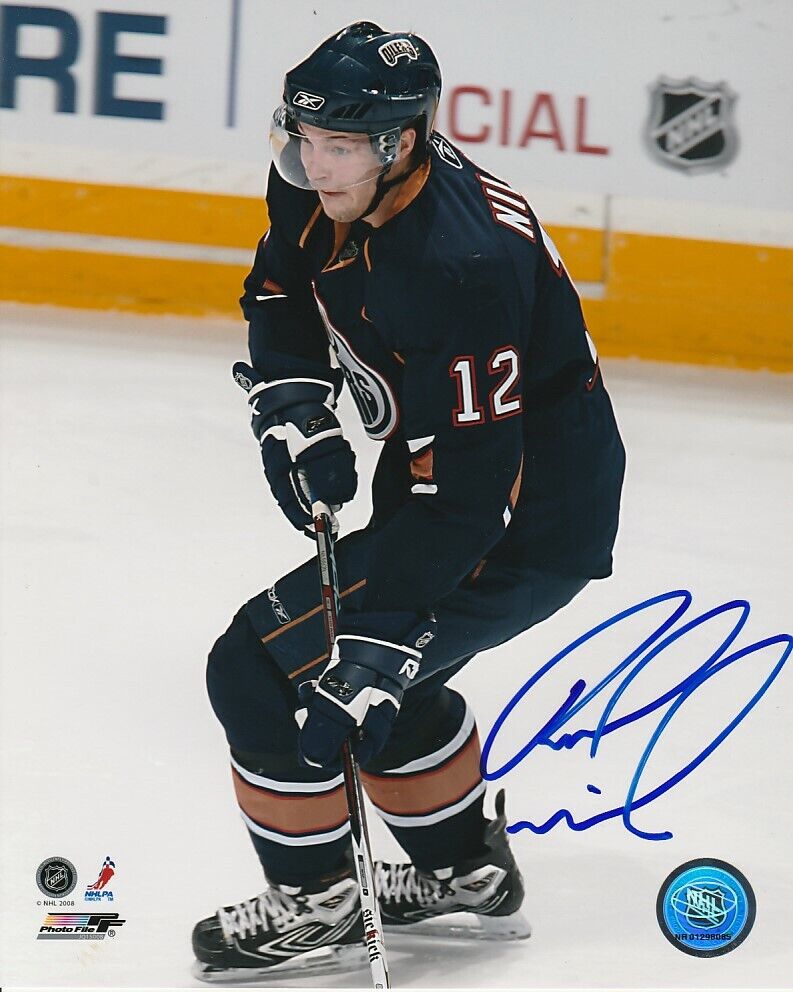 ROBERT NILSSON SIGNED EDMONTON OILERS 8x10 Photo Poster painting! Autograph PROOF!