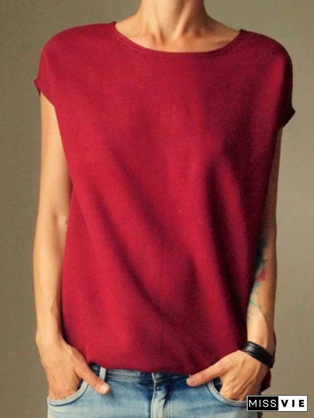 Crew Neck Casual T-shirt