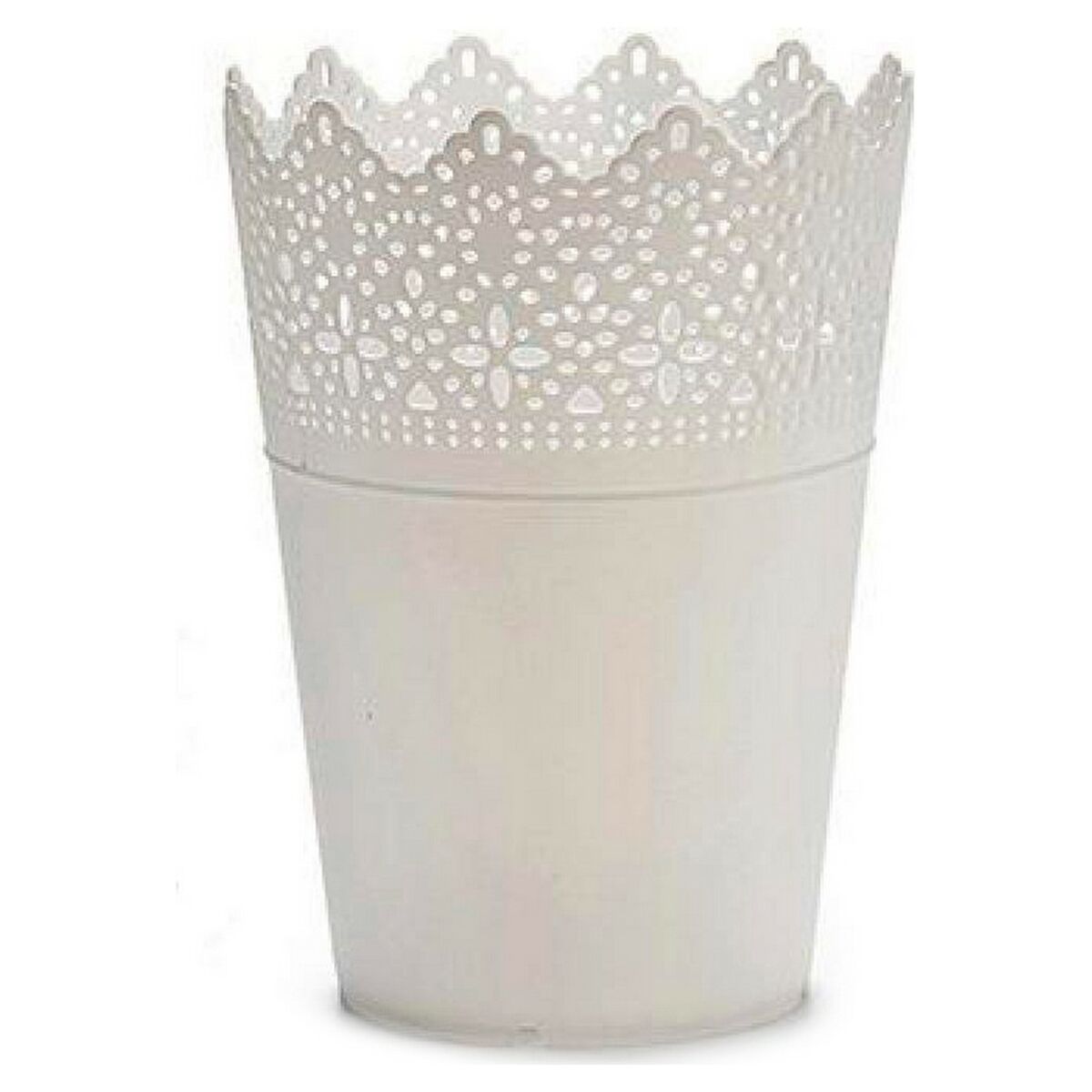Planter Ibergarden White Plastic 15 x 18 x 15 cm