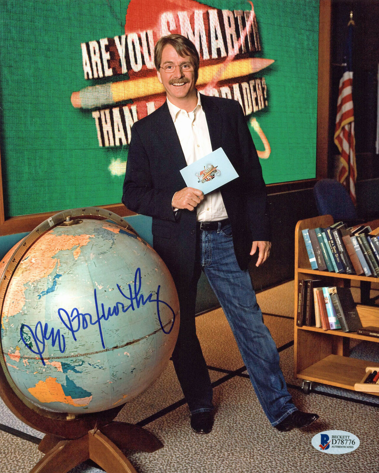 Jeff Foxworthy Are You Smarter Than A 5th Grader Signed 8x10 Photo Poster painting BAS #D78776