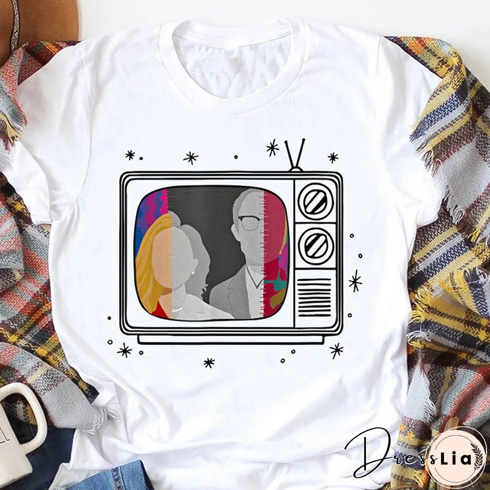 WandaVision Wanda Women Tshirt WandaAnd Vision Couple 1970s Retro Shirts Casual Tops