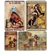 4pcs - Cowgirls - Vintage Metal Signs(8*12Inch/12*16Inch)