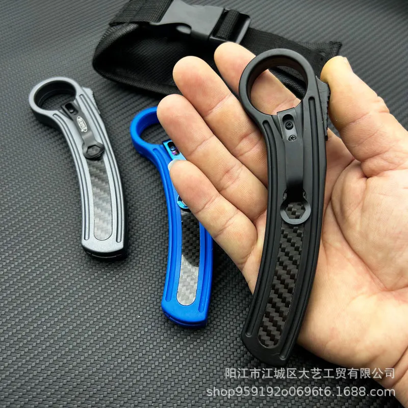 Spot Cross-Border Direct Supply Zinc Alloy Outdoor Camping Otf Tactical Machete Handle Edc Folding Knife Accessories Portable Tools