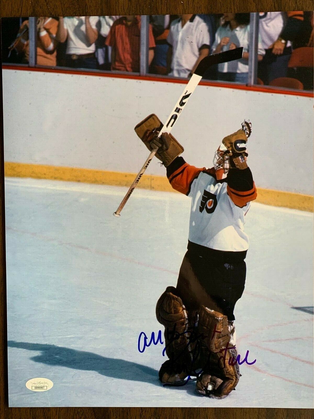 Philadelphia Flyers Ron Hextall Signed Autographed 11x14 Photo Poster painting JSA COA