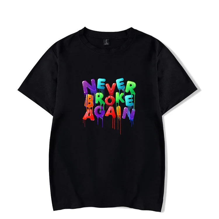 YoungBoy T-Shirt Never Broke Again Printed Cotton Tee-Mayoulove
