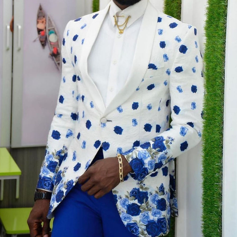 Men's Fashion Printed Suit Jacket