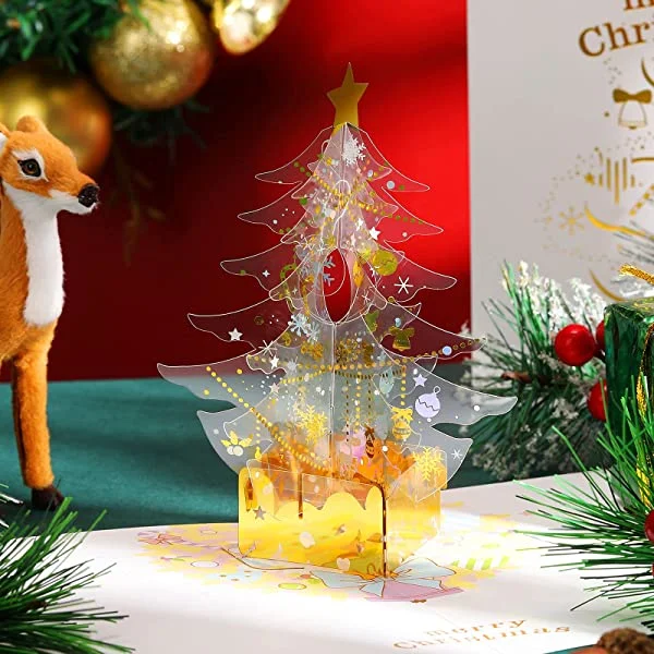 Crystal Christmas Tree Pop Up Cards