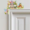 Wooden Hello Spring Door Corner Sticker - 5D DIY Craft Sticker